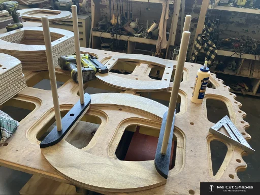 Parametric Bench Assembly - CNC Routed