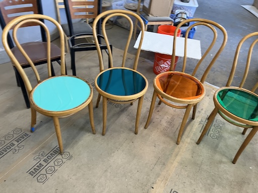 CNC Cut Chair Seats for a restuarant in NYC