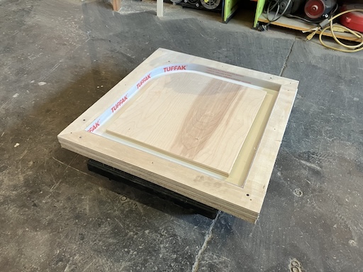 CNC Milled Concrete Table Form